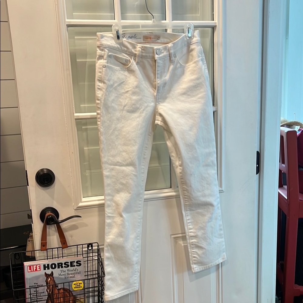 Tory Burch White Denim Pants